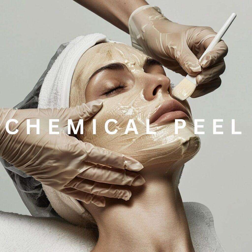 Chemical peel treatment for different skin types by dermatologist